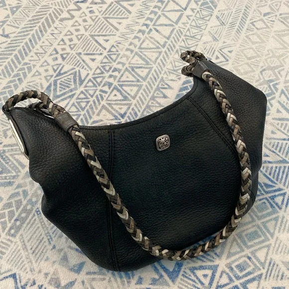 Brighton Black Leather Handbag - Picture 7 of 8